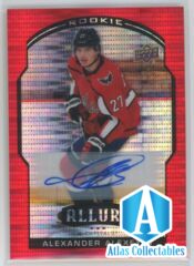 2020-21 UD ALLURE Alexander Alexeyev RC ROOKIE RED RAINBOW AUTO /199